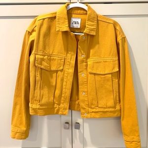Zara Yellow Denim Jacket (NEW)